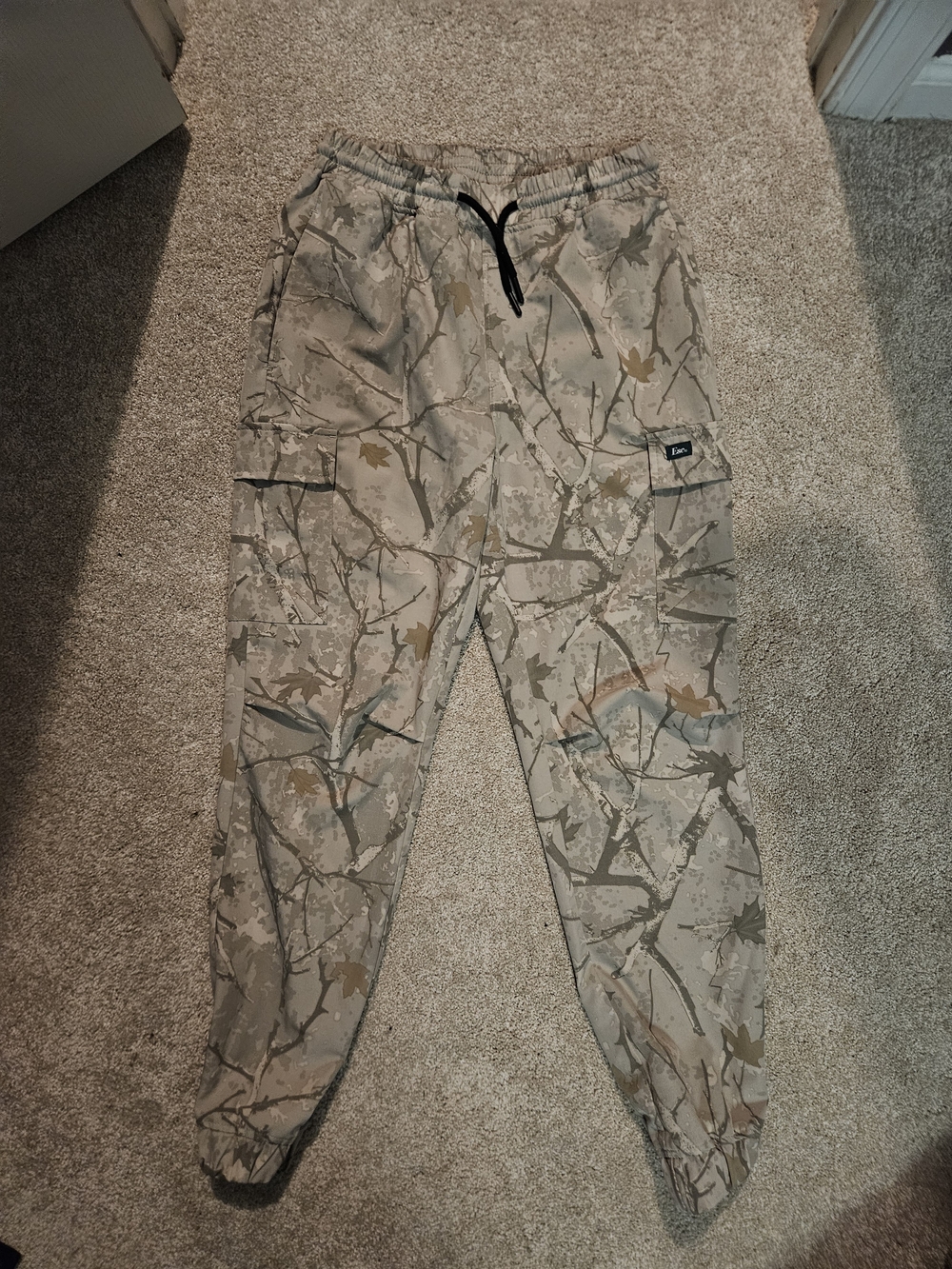 Men's Camo Cargo Jogger Pants - Tan/Beige